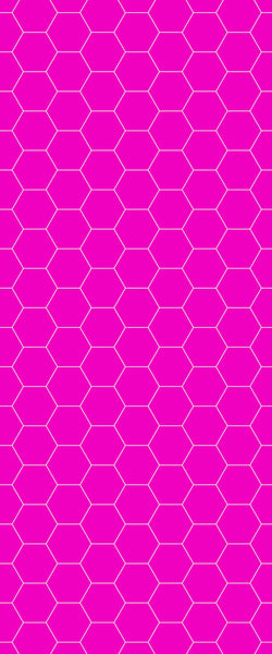 Pink Hexagon Tile Acrylic Wall Panel 2440mm x 1220mm (3mm Thick) - CladdTech