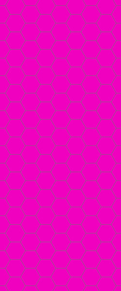 Pink Hexagon Tile Acrylic Wall Panel 2440mm x 1220mm (3mm Thick) - CladdTech