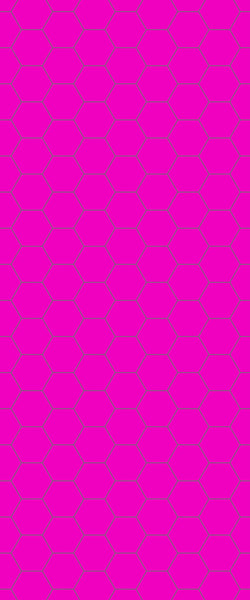 Pink Hexagon Tile Acrylic Wall Panel 2440mm x 1220mm (3mm Thick) - CladdTech