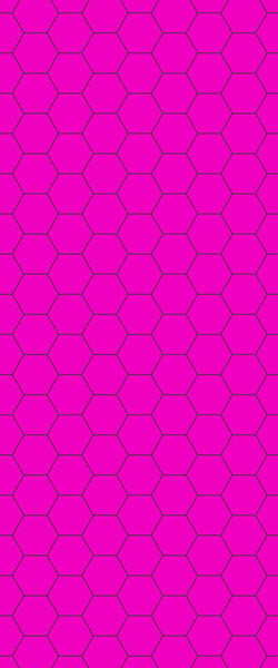Pink Hexagon Tile Acrylic Wall Panel 2440mm x 1220mm (3mm Thick) - CladdTech