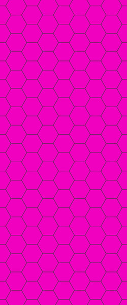 Pink Hexagon Tile Acrylic Wall Panel 2440mm x 1220mm (3mm Thick) - CladdTech