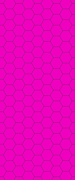 Pink Hexagon Tile Acrylic Wall Panel 2440mm x 1220mm (3mm Thick) - CladdTech