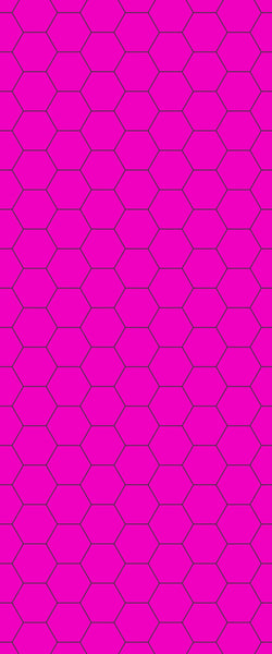 Pink Hexagon Tile Acrylic Wall Panel 2440mm x 1220mm (3mm Thick) - CladdTech