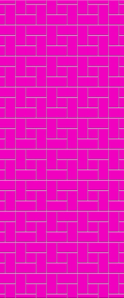 Pink Windmill Tile Acrylic Shower Panel 2440mm x 1220mm ( 3mm Thick) - CladdTech