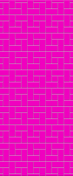 Pink Windmill Tile Acrylic Shower Panel 2440mm x 1220mm ( 3mm Thick) - CladdTech