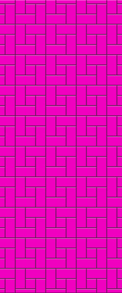 Pink Windmill Tile Acrylic Shower Panel 2440mm x 1220mm ( 3mm Thick) - CladdTech