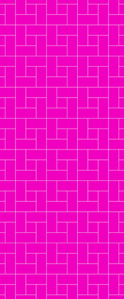 Pink Windmill Tile Acrylic Shower Panel 2440mm x 1220mm ( 3mm Thick) - CladdTech
