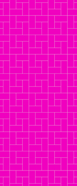 Pink Windmill Tile Acrylic Shower Panel 2440mm x 1220mm ( 3mm Thick) - CladdTech