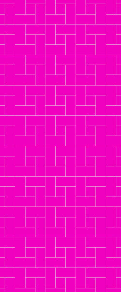 Pink Windmill Tile Acrylic Shower Panel 2440mm x 1220mm ( 3mm Thick) - CladdTech