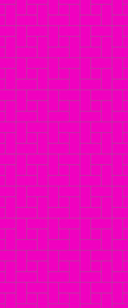 Pink Windmill Tile Acrylic Shower Panel 2440mm x 1220mm ( 3mm Thick) - CladdTech