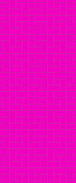 Pink Windmill Tile Acrylic Shower Panel 2440mm x 1220mm ( 3mm Thick) - CladdTech