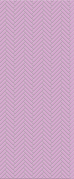 Pink Single Herringbone Tile Acrylic Shower Panel 2440mm x 1220mm ( 3mm Thick) - CladdTech