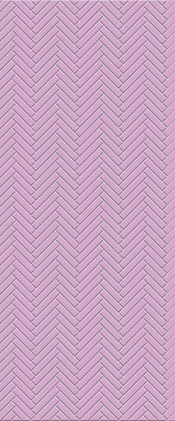 Pink Single Herringbone Tile Acrylic Shower Panel 2440mm x 1220mm ( 3mm Thick) - CladdTech