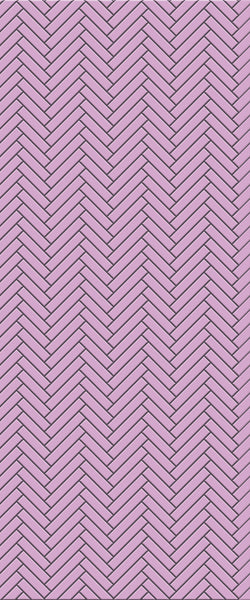 Pink Single Herringbone Tile Acrylic Shower Panel 2440mm x 1220mm ( 3mm Thick) - CladdTech