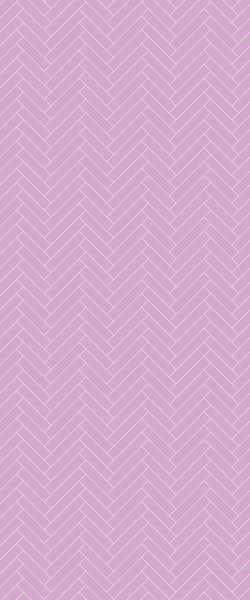 Pink Single Herringbone Tile Acrylic Shower Panel 2440mm x 1220mm ( 3mm Thick) - CladdTech