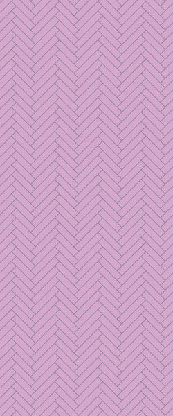 Pink Single Herringbone Tile Acrylic Shower Panel 2440mm x 1220mm ( 3mm Thick) - CladdTech