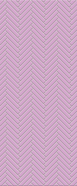 Pink Double Herringbone Tile Acrylic Shower Panel 2440mm x 1220mm ( 3mm Thick) - CladdTech