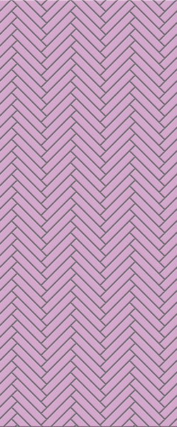 Pink Double Herringbone Tile Acrylic Shower Panel 2440mm x 1220mm ( 3mm Thick) - CladdTech