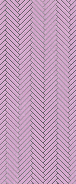 Pink Double Herringbone Tile Acrylic Shower Panel 2440mm x 1220mm ( 3mm Thick) - CladdTech