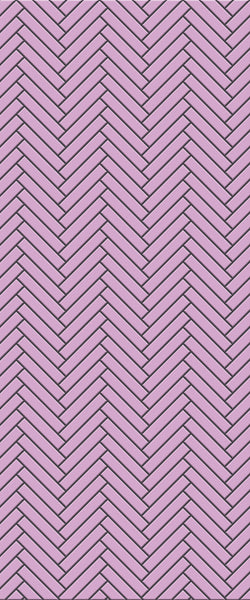 Pink Double Herringbone Tile Acrylic Shower Panel 2440mm x 1220mm ( 3mm Thick) - CladdTech