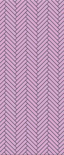 Pink Double Herringbone Tile Acrylic Shower Panel 2440mm x 1220mm ( 3mm Thick) - CladdTech