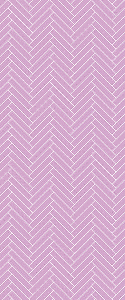 Pink Double Herringbone Tile Acrylic Shower Panel 2440mm x 1220mm ( 3mm Thick) - CladdTech