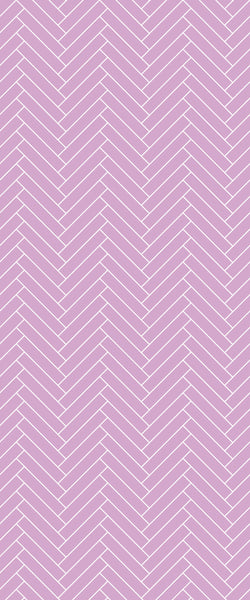 Pink Double Herringbone Tile Acrylic Shower Panel 2440mm x 1220mm ( 3mm Thick) - CladdTech