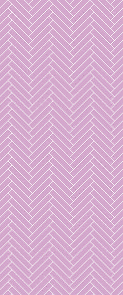 Pink Double Herringbone Tile Acrylic Shower Panel 2440mm x 1220mm ( 3mm Thick) - CladdTech