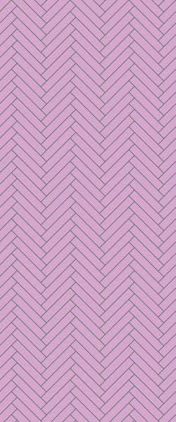 Pink Double Herringbone Tile Acrylic Shower Panel 2440mm x 1220mm ( 3mm Thick) - CladdTech