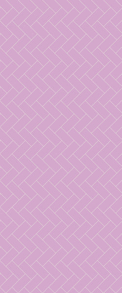 Pink Diagonal Herringbone Tile Acrylic Shower Panel 2440mm x 1220mm ( 3mm Thick) - CladdTech