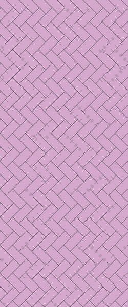 Pink Diagonal Herringbone Tile Acrylic Shower Panel 2440mm x 1220mm ( 3mm Thick) - CladdTech