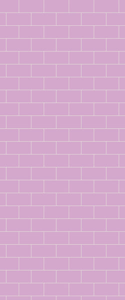 Pink Subway Tile Acrylic Shower Panel 2440mm x 1220mm ( 3mm Thick) - CladdTech