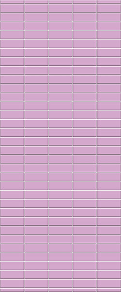 Pink Horizontal Block Tile Acrylic Shower Panel 2440mm x 1220mm ( 3mm Thick) - CladdTech