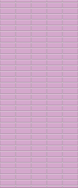 Pink Horizontal Block Tile Acrylic Shower Panel 2440mm x 1220mm ( 3mm Thick) - CladdTech