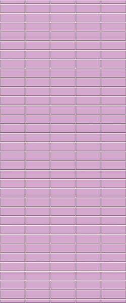 Pink Horizontal Block Tile Acrylic Shower Panel 2440mm x 1220mm ( 3mm Thick) - CladdTech