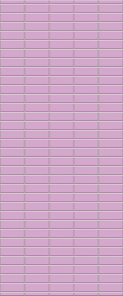 Pink Horizontal Block Tile Acrylic Shower Panel 2440mm x 1220mm ( 3mm Thick) - CladdTech