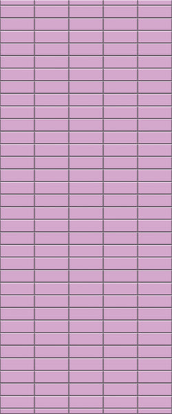 Pink Horizontal Block Tile Acrylic Shower Panel 2440mm x 1220mm ( 3mm Thick) - CladdTech