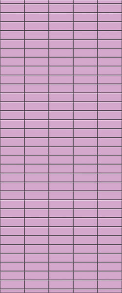Pink Horizontal Block Tile Acrylic Shower Panel 2440mm x 1220mm ( 3mm Thick) - CladdTech
