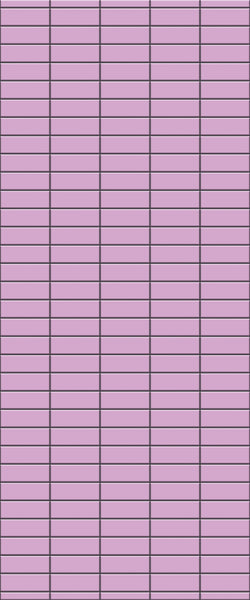 Pink Horizontal Block Tile Acrylic Shower Panel 2440mm x 1220mm ( 3mm Thick) - CladdTech