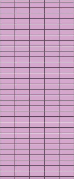 Pink Horizontal Block Tile Acrylic Shower Panel 2440mm x 1220mm ( 3mm Thick) - CladdTech