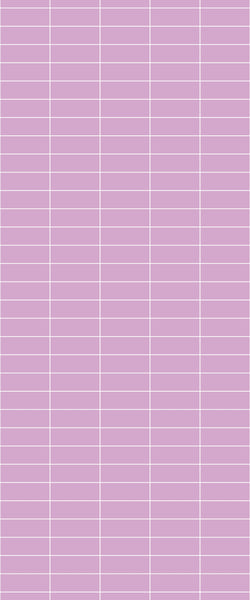 Pink Horizontal Block Tile Acrylic Shower Panel 2440mm x 1220mm ( 3mm Thick) - CladdTech