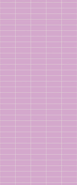 Pink Horizontal Block Tile Acrylic Shower Panel 2440mm x 1220mm ( 3mm Thick) - CladdTech
