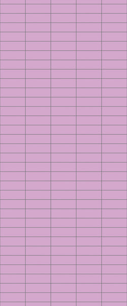 Pink Horizontal Block Tile Acrylic Shower Panel 2440mm x 1220mm ( 3mm Thick) - CladdTech