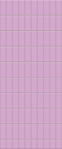 Pink Vertical Block Tile Acrylic Shower Panel 2440mm x 1220mm ( 3mm Thick) - CladdTech