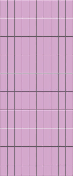 Pink Vertical Block Tile Acrylic Shower Panel 2440mm x 1220mm ( 3mm Thick) - CladdTech