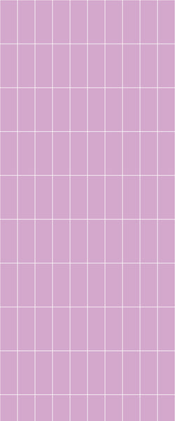 Pink Vertical Block Tile Acrylic Shower Panel 2440mm x 1220mm ( 3mm Thick) - CladdTech