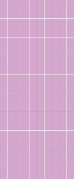 Pink Vertical Block Tile Acrylic Shower Panel 2440mm x 1220mm ( 3mm Thick) - CladdTech