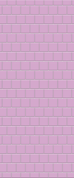 Pink Large Square's Tile Acrylic Shower Wall Panel 2440mm x 1220mm ( 3mm Thick) - CladdTech