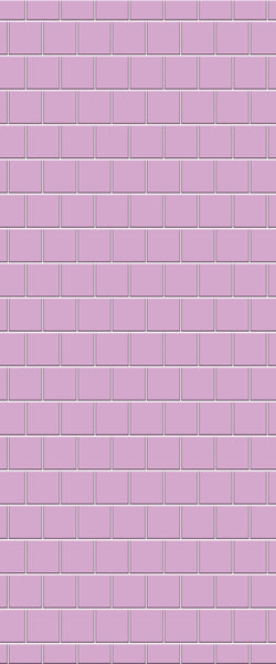 Pink Large Square's Tile Acrylic Shower Wall Panel 2440mm x 1220mm ( 3mm Thick) - CladdTech
