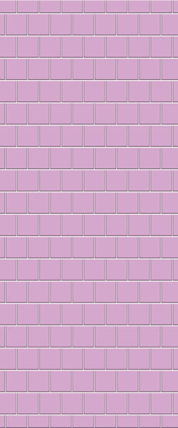 Pink Large Square's Tile Acrylic Shower Wall Panel 2440mm x 1220mm ( 3mm Thick) - CladdTech